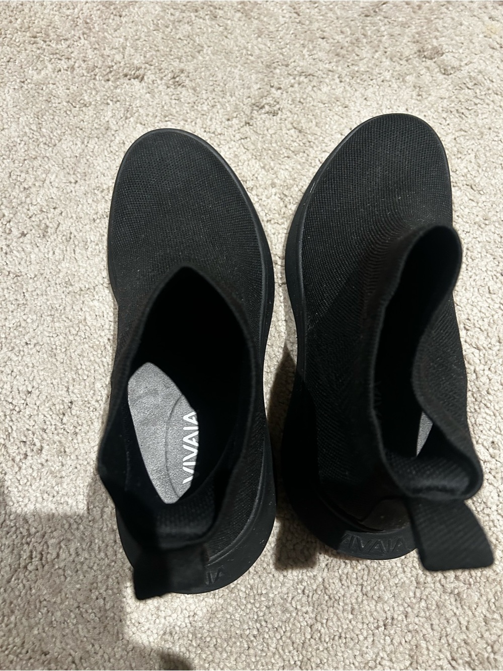 VIVAIA Women's Black Slip-On Athletic Sneakers
